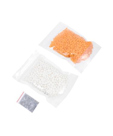 Doitool 1 set of wax bean set for hair removal pearl kits Painless waxing hair removal cream wax supply wax pearls for the household perlmutt colophone accessories yellow 17.5x10.8x1cm