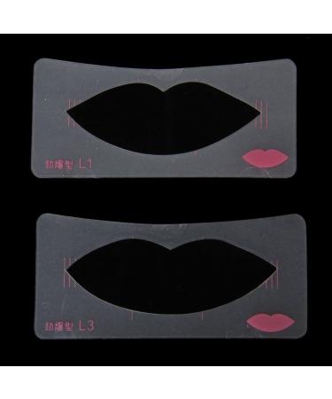 Tiuimk Lip Cards Three different styles for perfect lip formation and makeup application - Buy Online on GoSupps.com