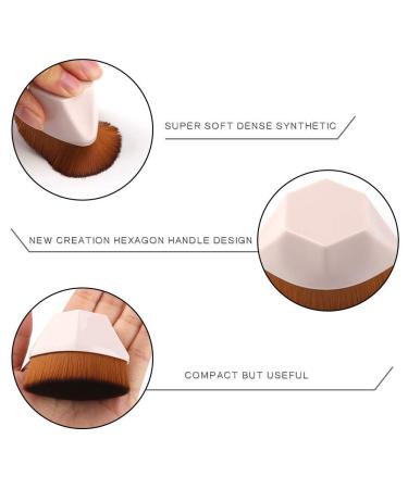 2pcs Kabuki Makeup Foundation Brush Set - Flawless Flat Top Blush & Liquid Powder Brush for Seamless Application | International Shipping Available - Buy Online on GoSupps.com