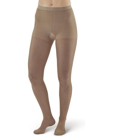 Ames Walker Women's AW Style 15 Sheer Support Compression Pantyhose - Black Large 15-20 mmHg - Buy Online on GoSupps.com