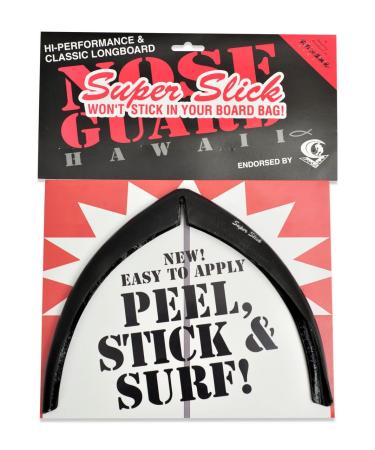 Surf Co Super Slick Longboard Nose Guard Kit Black Longboard