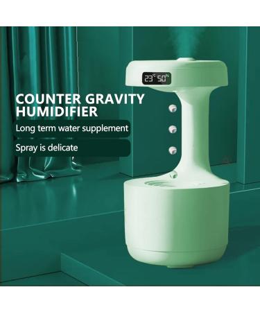 TVACHI 800ml Cool Mist Maker with LED Display | Anti-Gravity Water Droplet Humidifier | 4H Power-off Protection | Ideal for Bedroom and Living Room | Green - Buy Online on GoSupps.com