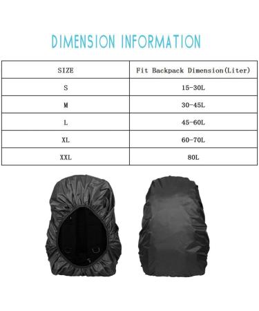 Waterproof Backpack Cover 60L-70L | Ideal for Hiking, Camping & Travel | Black | LassZone - Buy Online on GoSupps.com