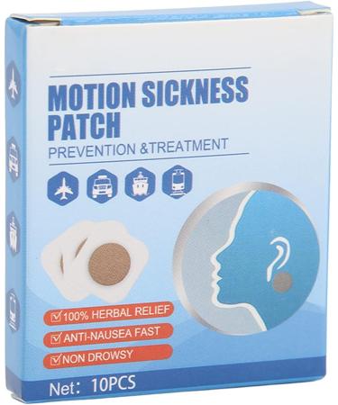 Motion Sickness Patch for Car, Boat, Air Travel - Relieves Nausea, Dizziness, Vomiting - Buy Online on GoSupps.com