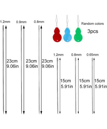 6 PCS Beading Needles Set with 6 Sizes and Threaders - Hand Sewing Needles for Bracelets and Jewelry Making - Buy Online on GoSupps.com