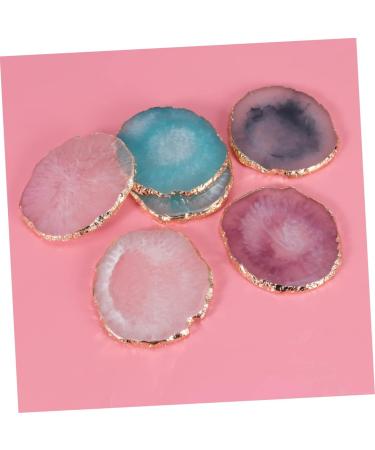 KALLORY Makeup Pallet Round Tray Nail Painting Tray Manicure Resin Palette Gel Finished Nail Art Nail Polish Medium Purple - Buy Online on GoSupps.com