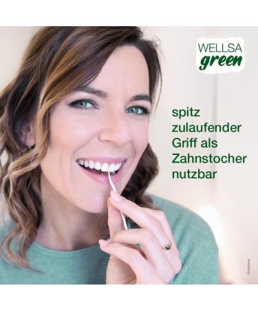 Buy Wellsamed Wellsagreen 50 Organic Floss Picks - Sustainable Dental Floss Sticks Made of PLA for Eco-Friendly Oral Care - Buy Online on GoSupps.com