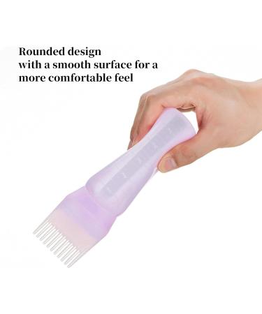 FINEASY Hair Color Brush Set - 2 Pack Root Applicator Bottles for Easy Hair Coloring (170ml White & Violet) - Buy Online on GoSupps.com