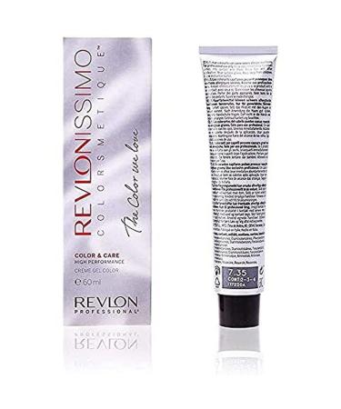 Revlon Professional Revlonissimo Colorsmetique Color & Care Permanent hair color 7.35 Middle Blond Bernstein 1 Pack (1 x 60 ml) 7.35 1 piece (1 Pack)