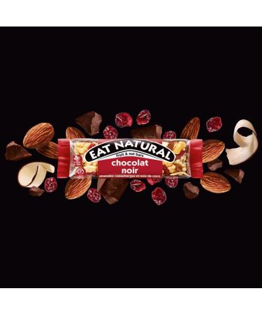 EAT NATURAL - Gluten Free Bars - Cranberries Almonds Coconut & Dark Chocolate - 12 x 40g Bars - Buy Online on GoSupps.com