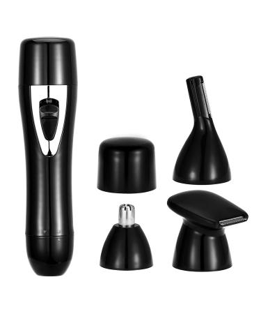 with USB Rechargeable Female Eyebrow and Facial Hair Remover 4 in 1 Eyebrow Razor and Painless Hair Removerk.Suitable for Female and Male Facial Hair Removal