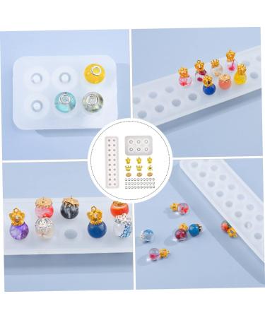 LALAFINA 3 Pcs Pendant Silicone Mold Silicone Molds Beads Pendant Crystal Epoxy Mold Silicone Die Mould Cover As Shown 23X6.2CM - Buy Online on GoSupps.com