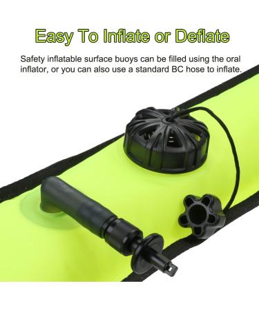 YUNNLEZT 5ft SMB Surface Marker Buoy - High Visibility Reflective Band for Diving and Snorkeling - Buy Online on GoSupps.com
