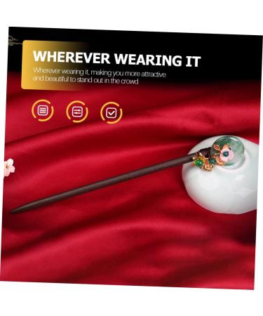 Ipetboom Hairpin Hair Claw Clips for Girls Hair Accessories for Women Wedding Bride Headpieces for Wedding Chinese Hair Accessories Chignon Pin Chopsticks Xiuyu Folk-custom Safety Button - Buy Online on GoSupps.com