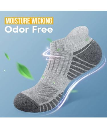 Ruixue Breathable Sports Socks for Men & Women - 6 Pairs Cotton Running Socks Anti-Slip Short Socks (Size 35-50) - Buy Online on GoSupps.com
