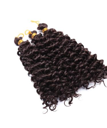 SEGO 3 Pack Hair Extensions - Water Wave Braids Afro Kinky Curly Closure Medium Brown 8 (20cm) - 90g for Crochet Styles - Buy Online on GoSupps.com