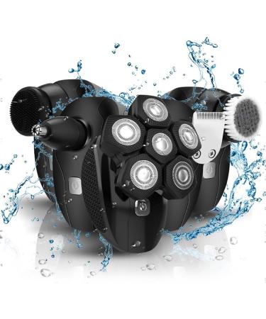 Head Shaver for Men - 5 in 1 Electric Razor | Waterproof Bald Trimmer & Grooming Kit - Buy Online on GoSupps.com