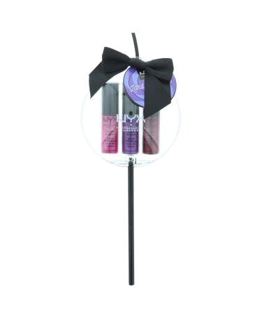 NYX Land of Lollies Metallic Lip Gloss Trio Pink 4.7 ml