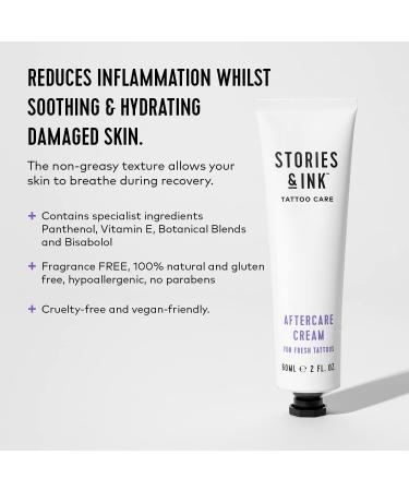 Stories & Ink Tattoo Care - Aftercare & Repair Lotion - 100% Natural & Hypoallergenic - Made in UK - 2 FL. OZ - Buy Online on GoSupps.com