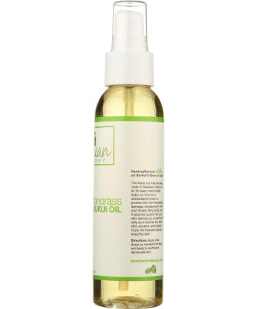 Hawaiian Bath & Body Lemongrass Kukui Nut Oil - Nourishing 4 OZ | Shop Internationally - Buy Online on GoSupps.com