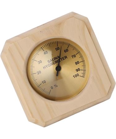 Premium Wooden Sauna Hygrothermograph | Accurate Wall-Mounted Hygrometer for Optimal Humidity & Temperature Control - Buy Online on GoSupps.com