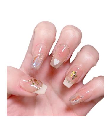 Nail dressing nail stickers French style love short and medium length styles(Short S)