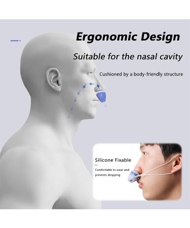 Electric Massage Anti-Snoring Device | Adjustable Smart Snoring Stopper for Better Nose Breathing | Double Eddy Current Fan Design | White (Size: 60 x 25.2 x 39mm) - Buy Online on GoSupps.com