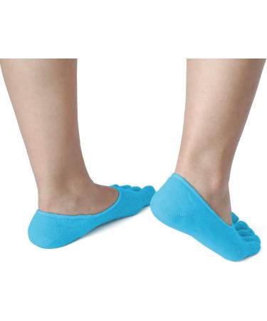 1 paire adoucie hydratante peau fissur e de r cup ration confortable cinq orteils gel talon chaussettes bleu - Buy Online on GoSupps.com