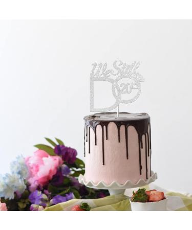 Tenhaisi Silver We Still Do 20th Cake Topper - 20th Vow Renewal - 20th Wedding Anniversary / 20 Years Anniversary Party Decoration - Buy Online on GoSupps.com