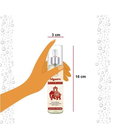 Mysore Sandalwood Spray Perfumed For Men And Women | Pocket Perfume | Eau De Parfum | Best Gifting Long Lasting Luxury Scent | Daily use fragrance| (105ml) - Buy Online on GoSupps.com