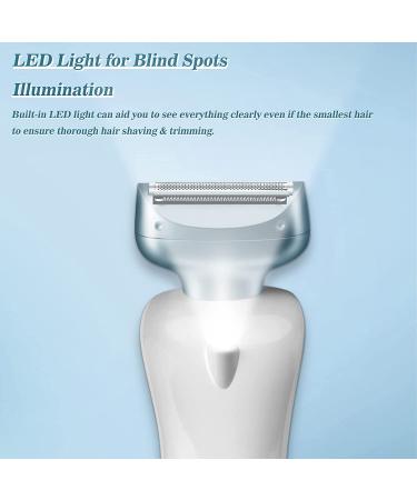 Womenâ€™s Electric Razor & Shaver - Blue Bikini, Leg & Underarm Trimmer - Buy Online on GoSupps.com