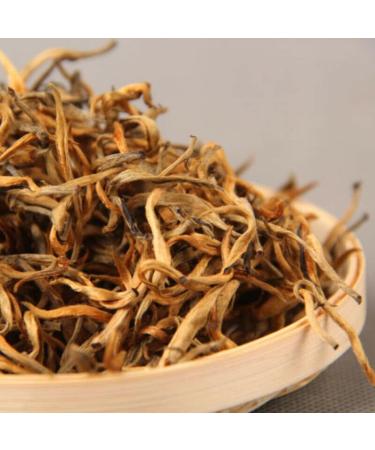 HELLOYOUNG Th Pu'er de printemps Dianhong bourgeon unique biologique du Yunnan chinois Fabriqu traditionnellement la main aliment vert avec une saveur intense Th pu-erh Pu'er Tea (100g) - Buy Online on GoSupps.com