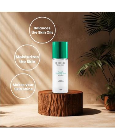 Le Desire Mandarin Extract Facial Cleansing Foam Natural Brightening and Moisturizing Vitamin F/C Phospolipid Technology 200ml All Skin Types - Buy Online on GoSupps.com