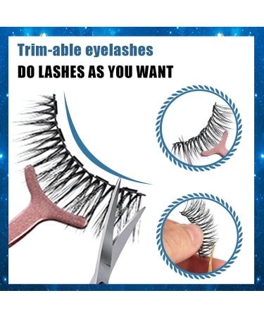 Luisto Magnetic Eyeliner and Eyelashes Kit - 10 Pairs Natural Long 3D False Eyelashes with Tweezer - No Glue Needed - Buy Online on GoSupps.com