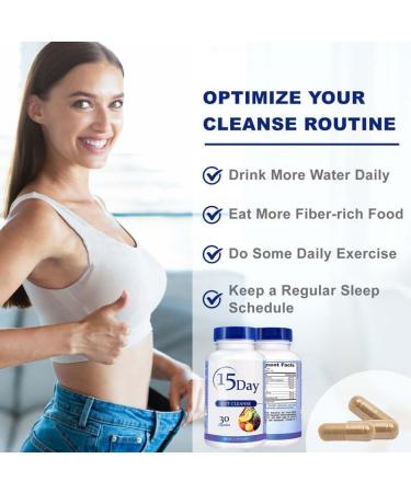 15 Day Gut Cleanse - Effective Colon Support Detox for Women & Men | International Shipping - Buy Online on GoSupps.com