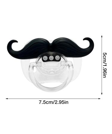 Ventdouce Funny Mustache Pacifier for Newborns | Curly Beard Binky for 0-6 Months | Unique Gift for Boys & Girls - Buy Online on GoSupps.com