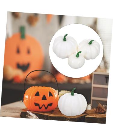 Artibetter 18 Pcs Foamy White Pumpkin Mini Decor Small Pumpkin Decorations Fake Vegetable Fruit White Ornaments Small Fake Pumpkins Halloween Prop Fake Mini Pumpkins Accessories Artificial Whitex3pcs 8.5x7.5cmx3pcs - Buy Online on GoSupps.com