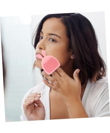 FOMIYES 28 Pcs Rabbit Ears Facial Brush Facial Cleansing Brush Handheld Massagers Hand Held Massager Portable Massager Face Cleaning Brush Silica Gel Miss Household Massage Brush Light Pinkx7pcs 7.5x7.5cmx7pcs - Buy Online on GoSupps.com