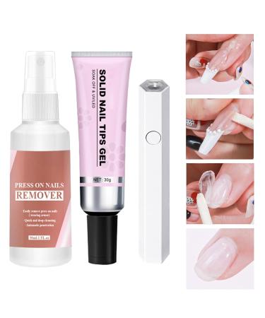 Tip of the glue - Soft gel adhesive durable nail bonding easy application formula | High-strength soft gel glue for nail art use with a technology - Buy Online on GoSupps.com