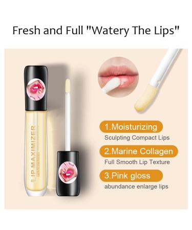 THNKSTAPS Natural Lip Plumper | Lip Booster for Fuller Hydrated Lips | Clear Lip Gloss & Lip Balm | 5 ml - Buy Online on GoSupps.com