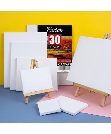 30 Pack Canvas for Oil & Acrylic Paint - 6 Sizes (5 of Each) - Ideal Painting Canvases Set - Buy Online on GoSupps.com