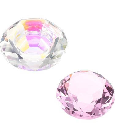 Glass Nail Art Dappen Dish - Crystal Lotus Bowl for Acrylic Powder & Liquid | 7x7cm - Buy Online on GoSupps.com