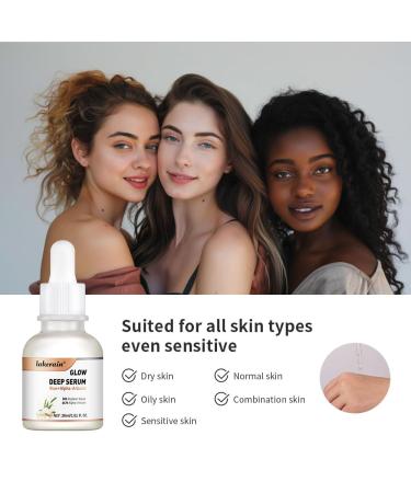 Rice + Alpha-Arbutin Glow Deep Serum - Hydrating Facial Serum for Dullness & Dark Spots 30ml | All Skin Types - Buy Online on GoSupps.com