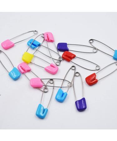 U-M Pulabo Multi-Colored Safety Pins - 5Pcs Reusable Plastic Head Infant Diaper, Medium Size - Buy Online on GoSupps.com