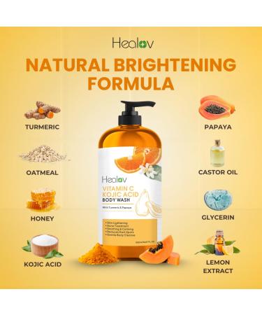 Kojic Acid Soap for Hyperpigmentation Kojic Papaya Skin Brightening Body Wash Turmeric Soap for Dark Spots, Acne Scars & Blemishes Brightening Face Cleanser Skincare for Radiant, Even Skin Tone - Buy Online on GoSupps.com