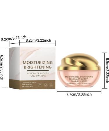 Crsetmyth Moisturizing Brightening Concealer 50g Smooth ToneUp Cream Moisture Locking Brightening Concealer Skin Brightening & Moisturizing Beauty Skin Plain Cream for Jeden Hauttyp - Buy Online on GoSupps.com