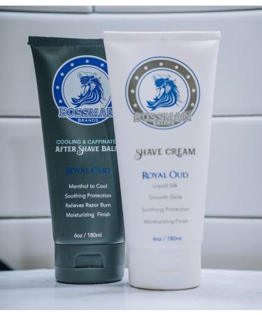 Bossman Cooling and Caffeinated After Shave - Menthol, Caffeine, Tea Tree - Soothe and Protect (Royal Oud Scent) - Buy Online on GoSupps.com