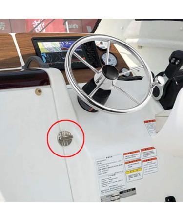 NRC&XRC Marine Grade 316 Stainless Steel 2-1/4 Turn Twist Button Door Catch Latch - Ideal for Doors and Cabinets - Buy Online on GoSupps.com
