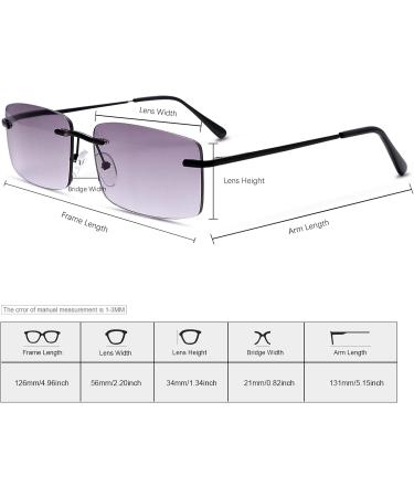 YIMI Full Lens Reading Glasses for Men & Women - Spring Hinge Anti Blue Light UV400 Protection Tinted Sun Readers - Black 2.5x - Buy Online on GoSupps.com