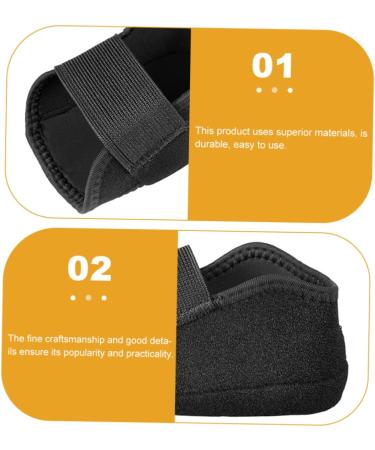 FRCOLOR Reusable Heel Protector Pads - Gel Cups for Dry Heels Non-Slip Black Heel Covers - Key Chain & Roller Bottles Included - Buy Online on GoSupps.com